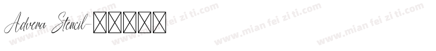 Advera Stencil字体转换